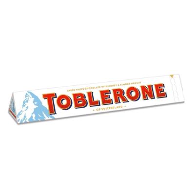 Toblerone Creamy White Chocolate With Honey & Almond Nougat 100 g