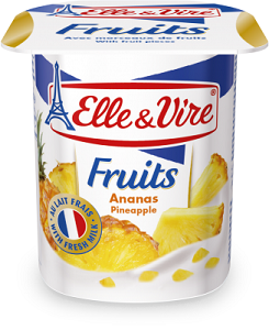Elle & Vire Yoghurt Pineapple 125 g x4