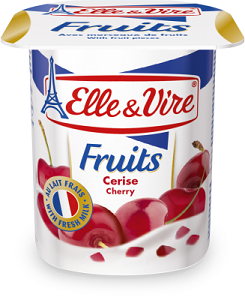 Elle & Vire Yoghurt Cherry 125 g x4