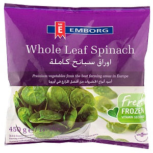 Emborg Spinach Whole Leaf 450 g
