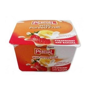 Pascual Yoghurt With Pureed Fruit Strawberry & Banana 125 g x4