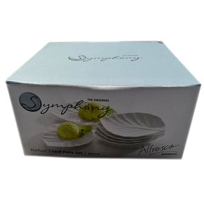 Symphony Nur Ceramic Leaf Plate Set x6