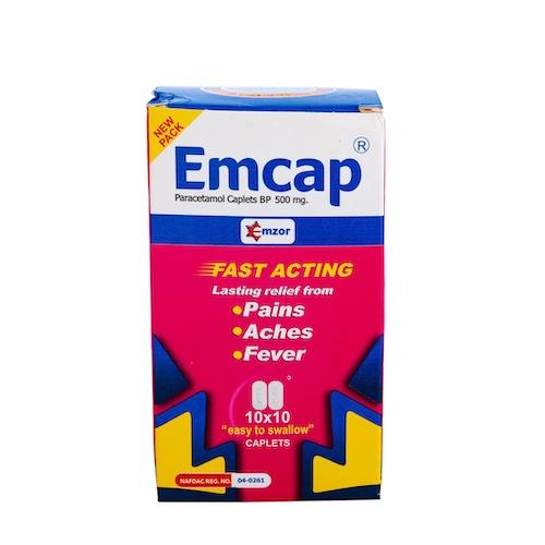 Emcap Paracetamol 500 mg 10 Caplets