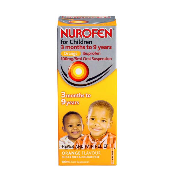 Nurofen For Children 3 Months to 9 Years Orange 100 ml