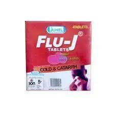 Flu-J Cold & Catarhh 4 Tablets