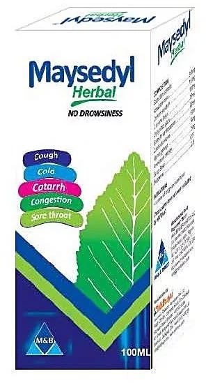 Maysedyl Herbal Syrup Cough, Cold, Catarhh, Congestion, Sore Throat 100 ml