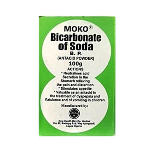 Moko Bicarbonate Of Soda B.P. (Antacid Powder) 100 g