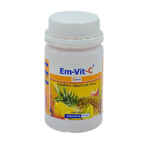 Em-Vit-C Vitamin C Tablets x100
