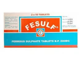 Buy Fesulf Ferrous Sulphate B.P. 200 mg x50 Tablets in Nigeria ...