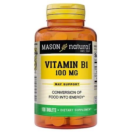 Mason Natural Vitamin B1 100 mg x100 Tablets
