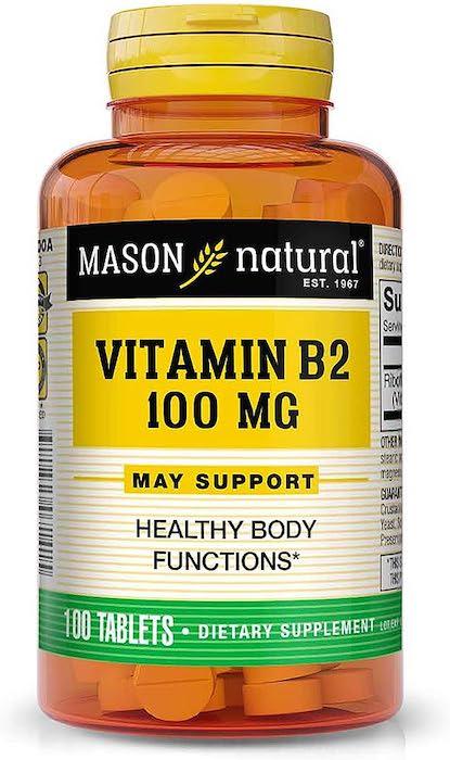 Mason Natural Vitamin B2 100 mg x100 Tablets