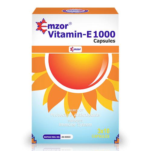 Emzor Vitamin E 1000 IU 10 Capsules