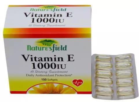 Nature's Field Vitamin E 1000 IU 10 Soft Gels