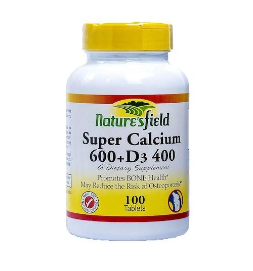 Nature's Field Super Calcium 600 + D3 400 x100 Tablets