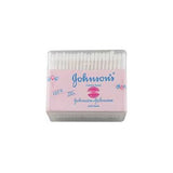 Johnson's cotton buds packaging on a white background