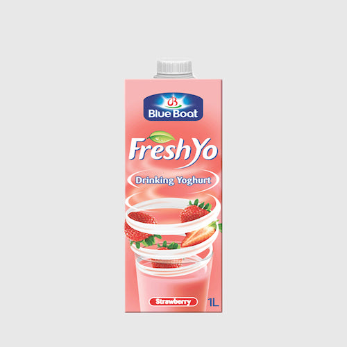 Blue Boat Fresh Yo Yoghurt Strawberry 1 L
