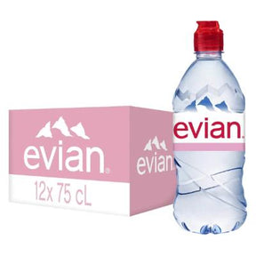 Evian Natural Mineral Water 75 cl x12