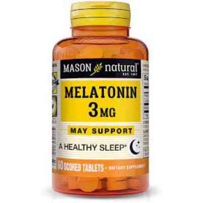 Mason Natural Melatonin 3 mg Restful Sleep 60 Tablets