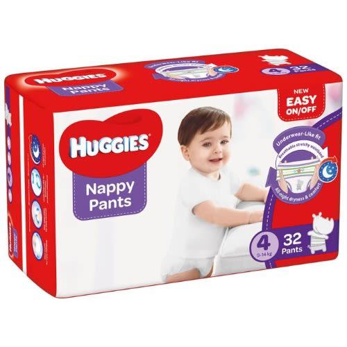Huggies Nappy Pants Size 4 9-14 kg x8