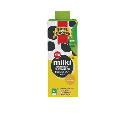First Choice UHT Full Cream Milk Milki Banana 250 ml