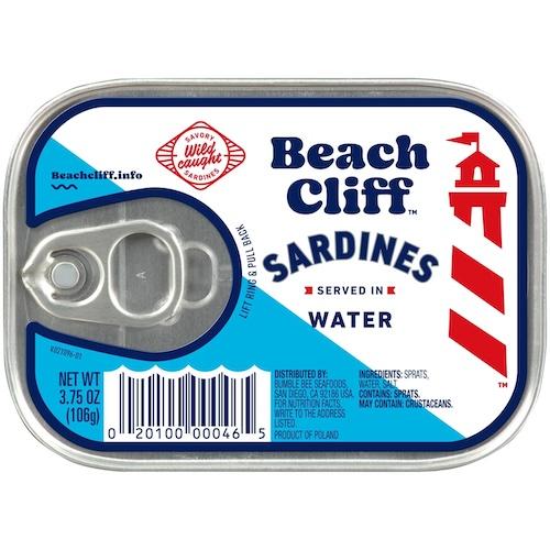 Beach Cliff Sardines In Water 106 g