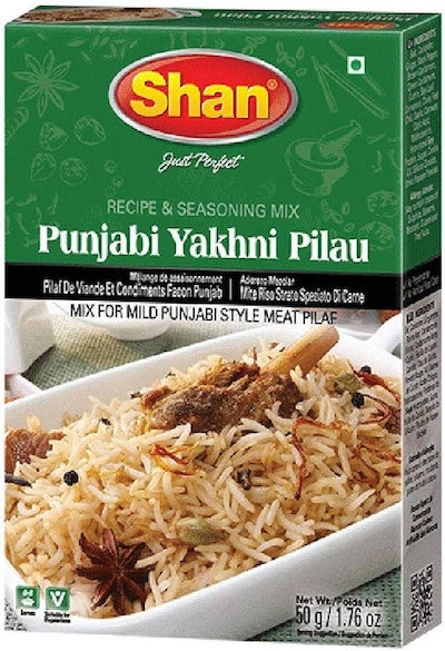 Shan Punjabi Yakhni Pilau Recipe & Seasoning Mix 50 g