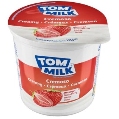 Tom Milk Yoghurt Strawberry 125 g