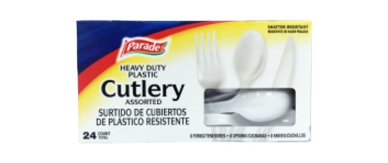 Parade Heavy Duty Plastic Cutlery x24
