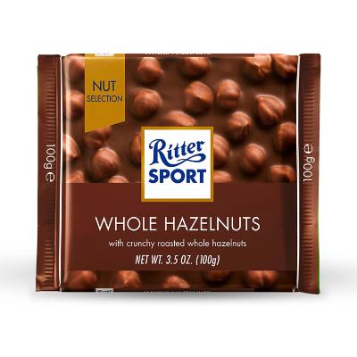 Ritter Sport Milk Chocolate Whole Hazelnuts 100 g