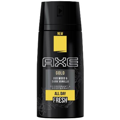 Buy Axe Deodorant Body Spray Gold Oud Wood Dark Vanilla 150 ml