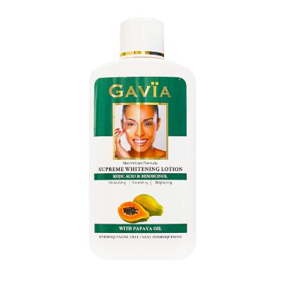 Gavia Supreme Whitening Lotion Kojic Acid & Resorcinol With Papaya Oil 500 ml