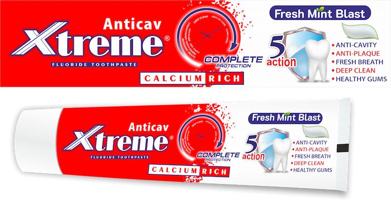 Buy Xtreme Toothpaste Anti-Cav Fresh Mint Blast Flouride 145 g in ...