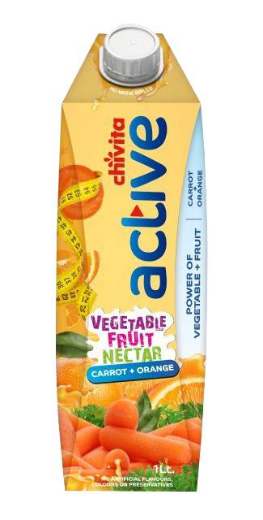 Chivita Active Vegetable Fruit Nectar Carrot & Orange 100 cl