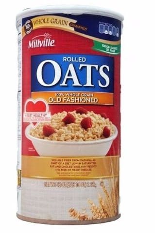 Millville Rolled Oats 100% Whole Grain Old Fashioned Oats 1.19 kg