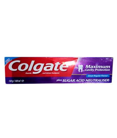 Colgate Toothpaste Maximum Cavity Protection Plus Sugar Acid Neutralisers 150 g