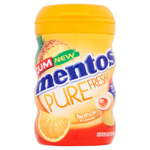 Mentos Chewing Gum Pure Fresh Tropical 100 g x50