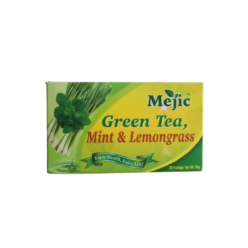 Mejic Natural Green Tea Mint & Lemongrass 50 g x25 Tea Bags
