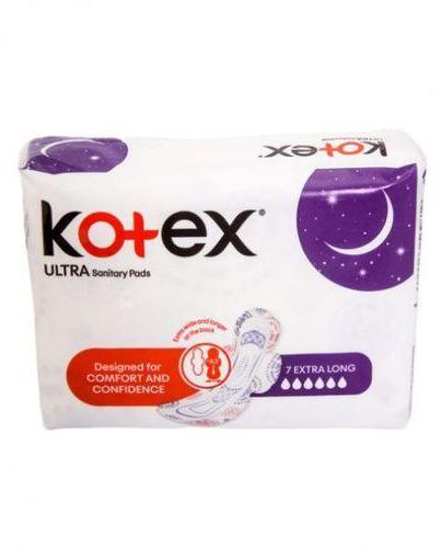 Kotex Ultra Thin Extra Long Night Pads With Wings x7