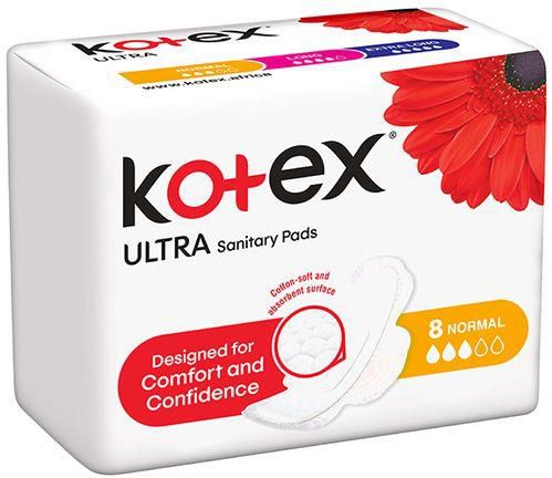 Kotex Ultra Thin Sanitary Pads Super With Wings x8