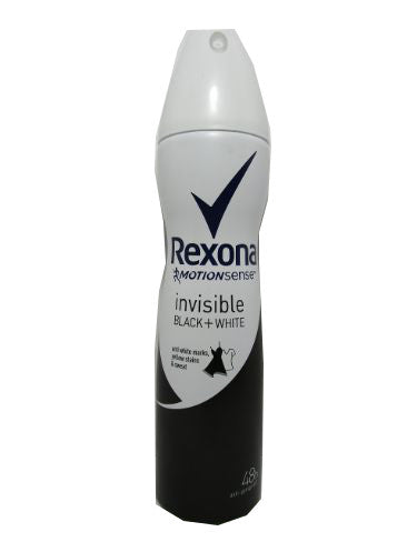 Rexona Anti-Perspirant Deodorant Spray For Women Motion Sense Invisible Black & White 200 ml