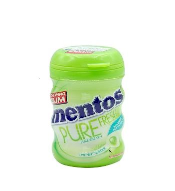 Mentos Chewing Gum Pure Fresh Lime Mint 100 g x50