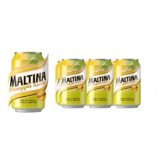 Maltina Pineapple Malt Drink Can 33 cl x6