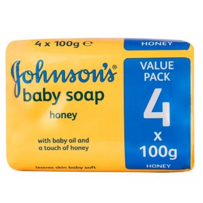 Johnson's Baby Soap Honey 100 g x4