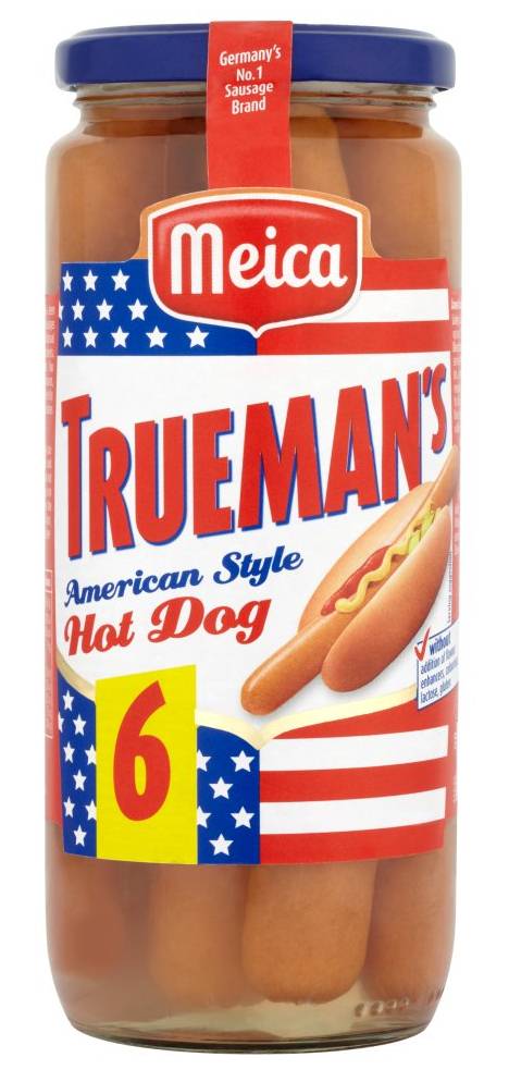 Meica Trueman's American Style Hot Dogs 540 g x6