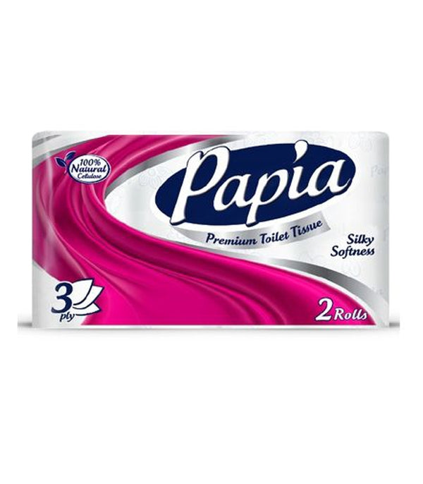 Papia Premium Toilet Tissue Silky Softness 3 Ply 12 Rolls