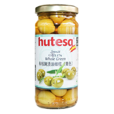 Hutesa Spanish Green Olives Whole 350 g