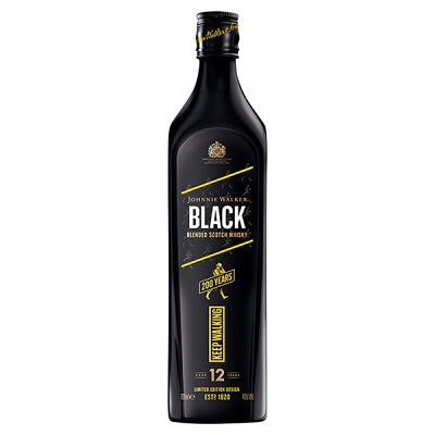 Johnnie Walker Blended Scotch Whisky Black 200 Years Limited Edition 70 cl