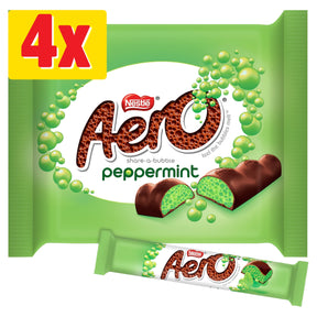 Aero Bubbly Peppermint Mint Chocolate Bar Multi-Pack 27 g 4 Pack
