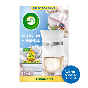 Air Wick Linen & White Orchid Plug In Kit 19 ml