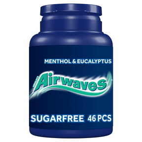 Airwaves Menthol & Eucalyptus Chewing Gum Bottle 46 Pieces